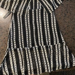 Off the Shoulder Halter Dress with ruffle sleeves